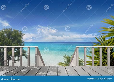 Balcony On A Beach Stock Image Image Of Wind Sunny 86698715