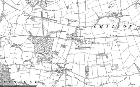 Historic Ordnance Survey Map Of Chilton 1896