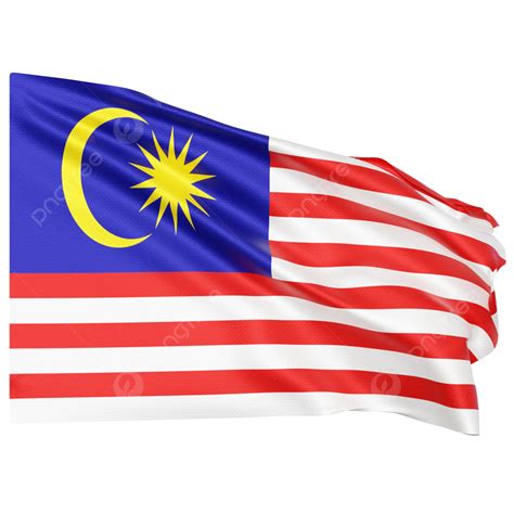 Malaysia Flag Waving Malaysia Flag With Pole Malaysia Flag Waving