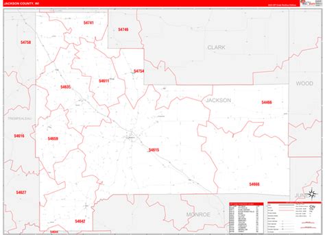 Digital Maps Of Jackson County Wisconsin