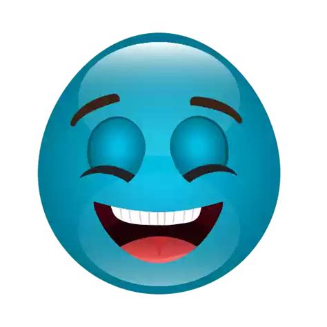 Blue Emoji Meme Fun Reaction Humor Expression Png