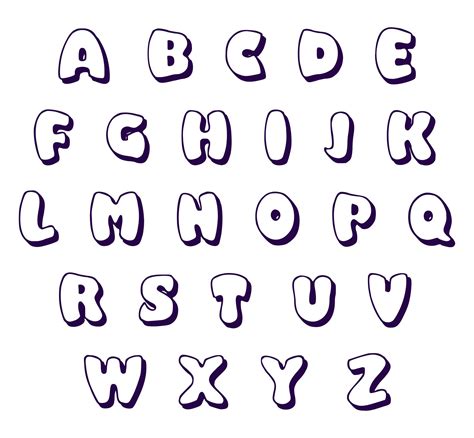 7 Best Images Of Font Styles Alphabet Printable 3d Graffiti Alphabet