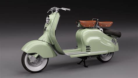 Lambretta 125 LD 3D Model CGTrader