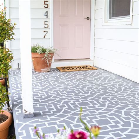 15 Painted Concrete Patio Designs