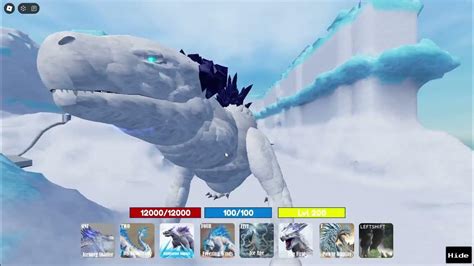 Roblox Ice Dragon Kaiju Universe But Low Budget V2 Youtube