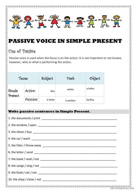 Passive Voice Present Simple Worksheet Artofit Porn Sex Picture