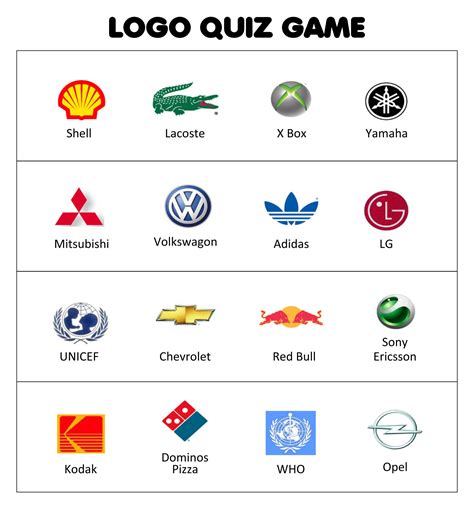 Logo Trivia 10 Free Pdf Printables Printablee