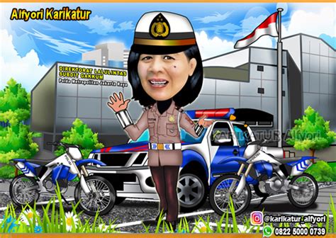 Karikatur Polisi Lalu Lintas