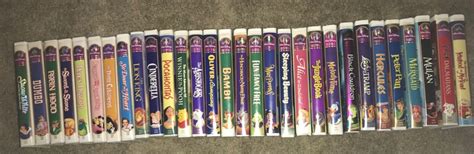 30 Walt Disney Masterpiece Collection Vhs Tapes —see Description Ebay