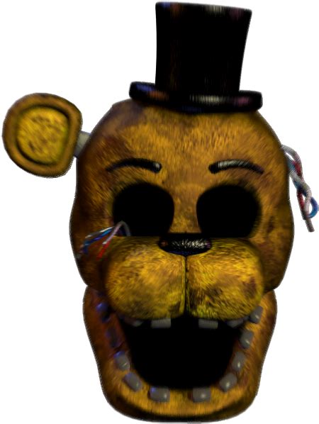 Download Golden Freddy Head Fnaf Withered Golden Freddy Head Hd