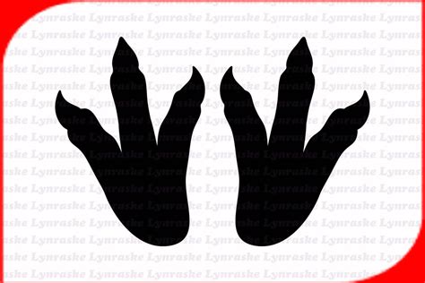 Dinosaur Footprints Silhouette Svg Svg Dxf Cricut Silhouette Cut