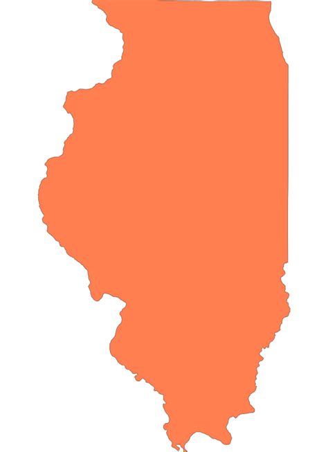 Illinois State Outline Svg And Png Download