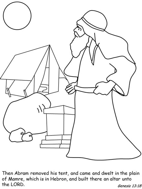 For some reason abram took his nephew, lot, with him. template | Abraham and lot, Superhero coloring pages ...