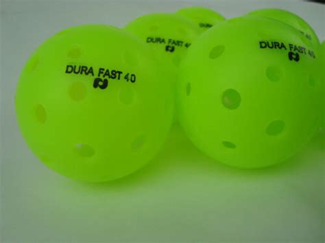 12 Dura Fast 40 Outdoor Pickleball Balls Durafast 40 Neon Green 12 Pac