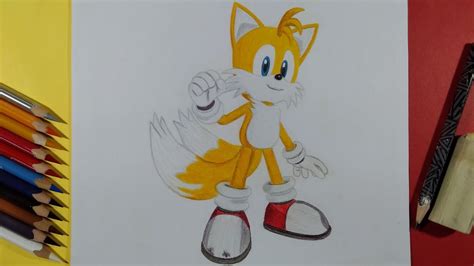 Dibujando A Tails Sonic Dash Drawing Tails Youtube