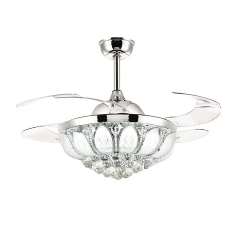 + £110.12 p&p+ £110.12 p&p+ £110.12 p&p. Polished Crystal Ceiling Fan With Blades Extended POLISHED ...