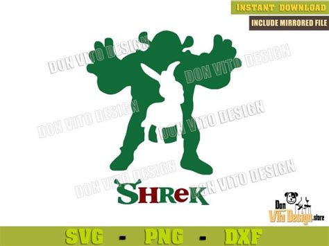 Shrek And Donkey Shadow Svg File For Cricut Silhouette Download