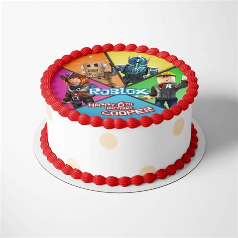 Roblox Cake Topper Pimpyourworld Roblox Cake Edible Photo Cake