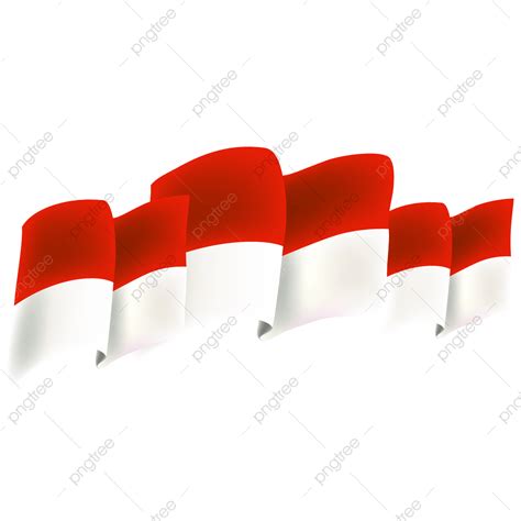 Bendera Indonesia Merah Putih Flag Indonesian Transparent Background