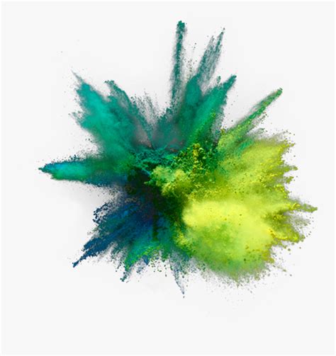 Color Explosion Png Green Powder Explosion Png Transparent Png