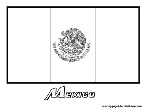 Dibujos De La Bandera De México Para Descargar Imprimir Y Pintar