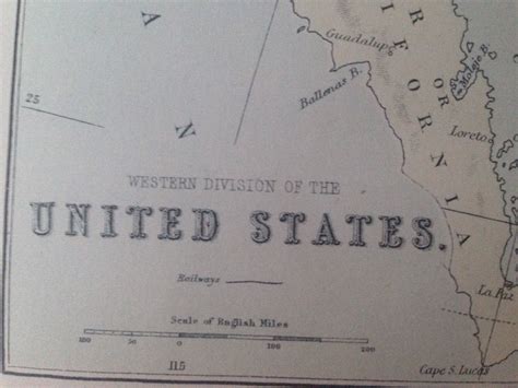 1880 United States West Map Antique Original Colour Historical