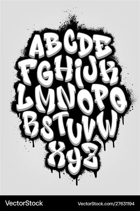 Graffiti Font Alphabet Tonmyte