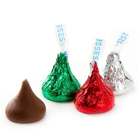 It's a fun twist on a classic peanut butter blossom because of the cinnamon in the batter and the caramel kiss on top. Christmas Hershey Kisses - 2 LB Bag • Christmas Candy ...