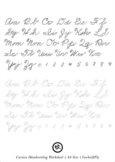 5 Printable Cursive Handwriting Worksheets For Beautiful Penmanship