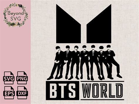 Bts Svg Kpop Svg Bts World Svg Archivos Para Cricut Y Etsy