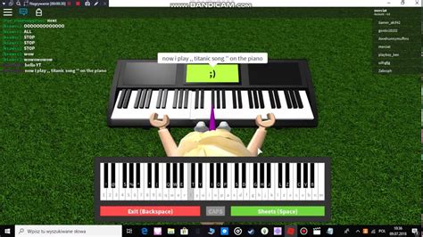 Roblox Piano Titanic Song Sheet Youtube