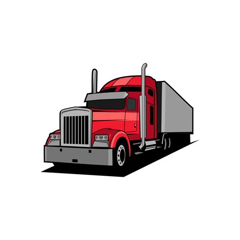 Semi Truck Vector 4714378 Vector Art At Vecteezy