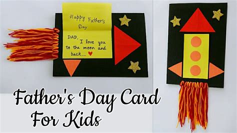 By hannah jeon and amanda garrity Fathers Day Card.Fathers Day Rocket Card.Fathers Day Card Ideas for Kids