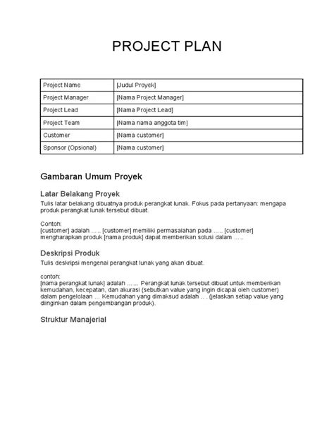 Dibimbing Id Pengertian Contoh Project Plan Dan Cara Membuatnya