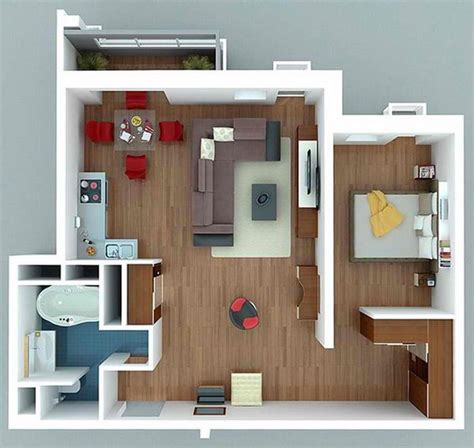 Your bedroom is more than just a place to sleep. 20 One Bedroom Apartment Plans for Singles and Couples ...