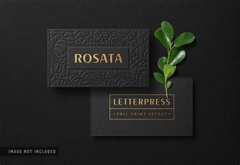 موکاپ کارت ویزیت Luxury Business Card Mockup آیدبکس