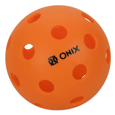 Onix Pure 3 Indoor Pickleball Balls 1 Pack 3 Balls Orange Ultra