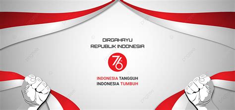 17 Agustus Hut Ri Ke 76 Tahun Backround Merah Putih Dirgahayu Indonesia