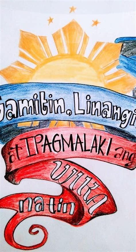 Gumuhit Ng Isang Slogan Tungkol Sa Pagpapahalaga Sa Mga Magaling At