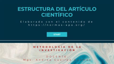 Estructura Del Artículo Científico