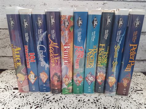 10 Classic Walt Disney Vhs Tapes From The Collectible