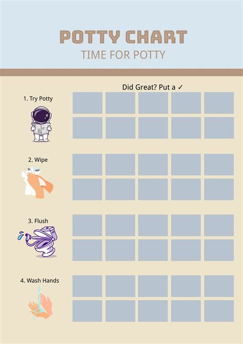 Free Potty Chart Templates And Examples Edit Online And Download