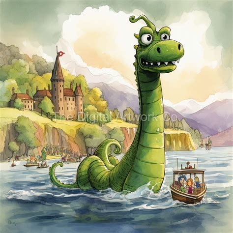 12 Designs Of Loch Ness Monster Clip Art 12 High Quality S Etsy Uk