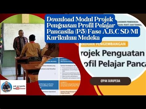 Contoh Modul Projek Penguatan Profil Pelajar Pancasila Tema Kearifan Lokal Fase B Kelas Sd