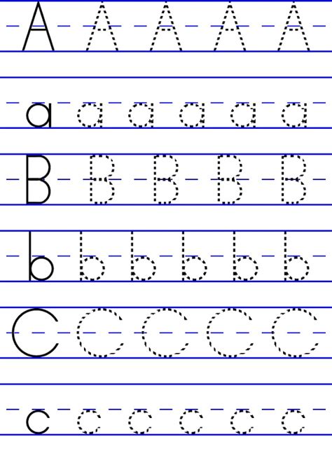 Free Printable Abc Letters Tracing