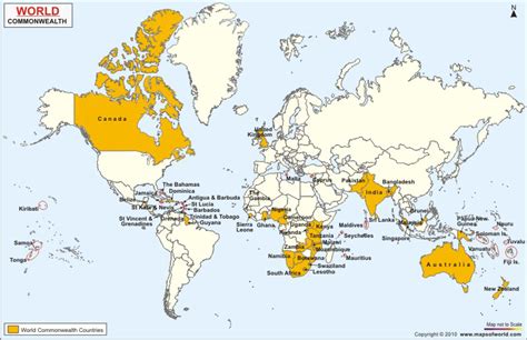 World Commonwealth Countries Map Country Maps Commonwealth Map