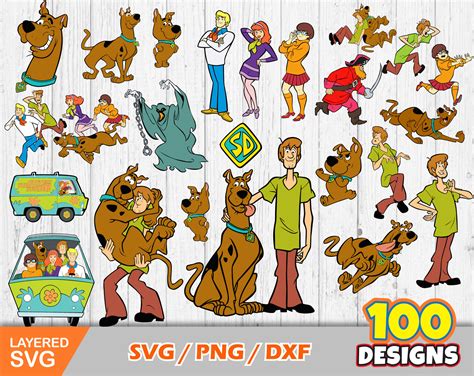 Scooby Doo Clip Art Bundle Scooby Doo Svg Cut Files For Etsy México