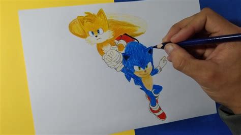 Cómo Dibujar A Tails Y Sonic Volando Sonic 2 La Película How To