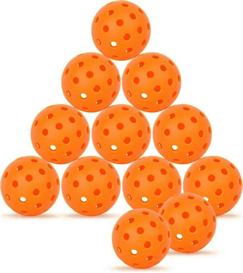 Pickleball Balls 40 Holes Outdoor Pickleballs High Elasticity Pure