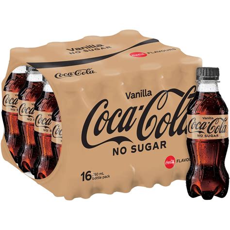 Coca Cola Vanilla No Sugar Bottles 250ml X 16 Pack Woolworths